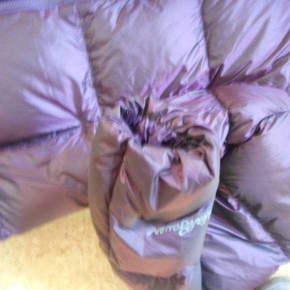 Plum warm women Eddie Bauer down long coat S/P - Picture 3 of 13